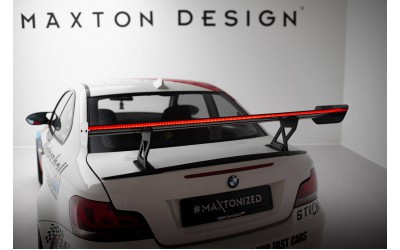 Carbon Spoiler With Internal Brackets Uprights V.1 + LED BMW 1 M E82