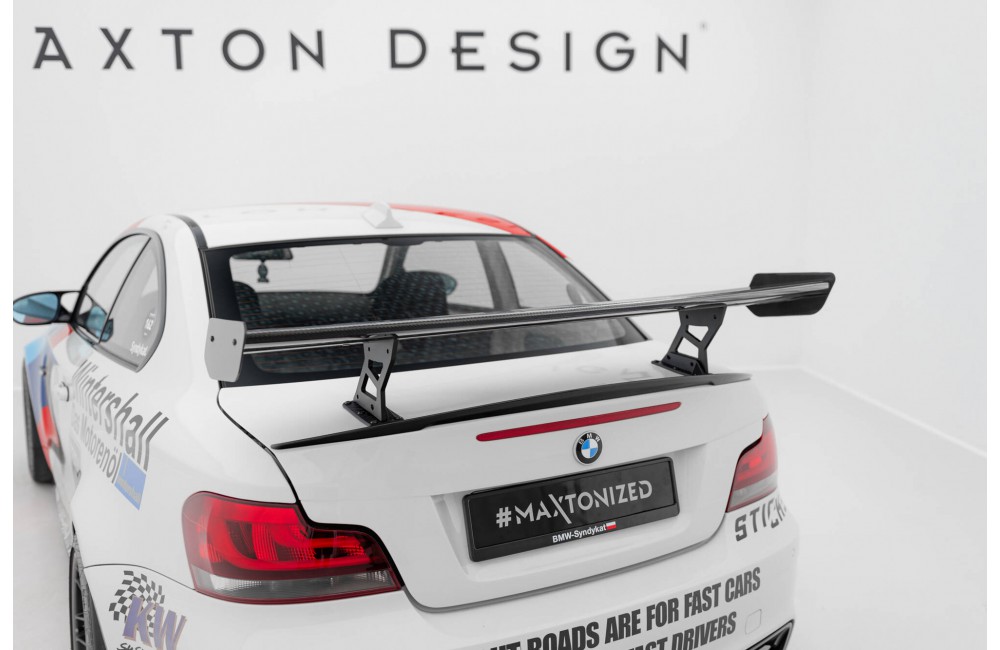 Carbon Spoiler With Internal Brackets Uprights V.2 BMW 1 M E82 Carbon Spoiler With Internal Brackets Uprights V.2 BMW 1 M E82