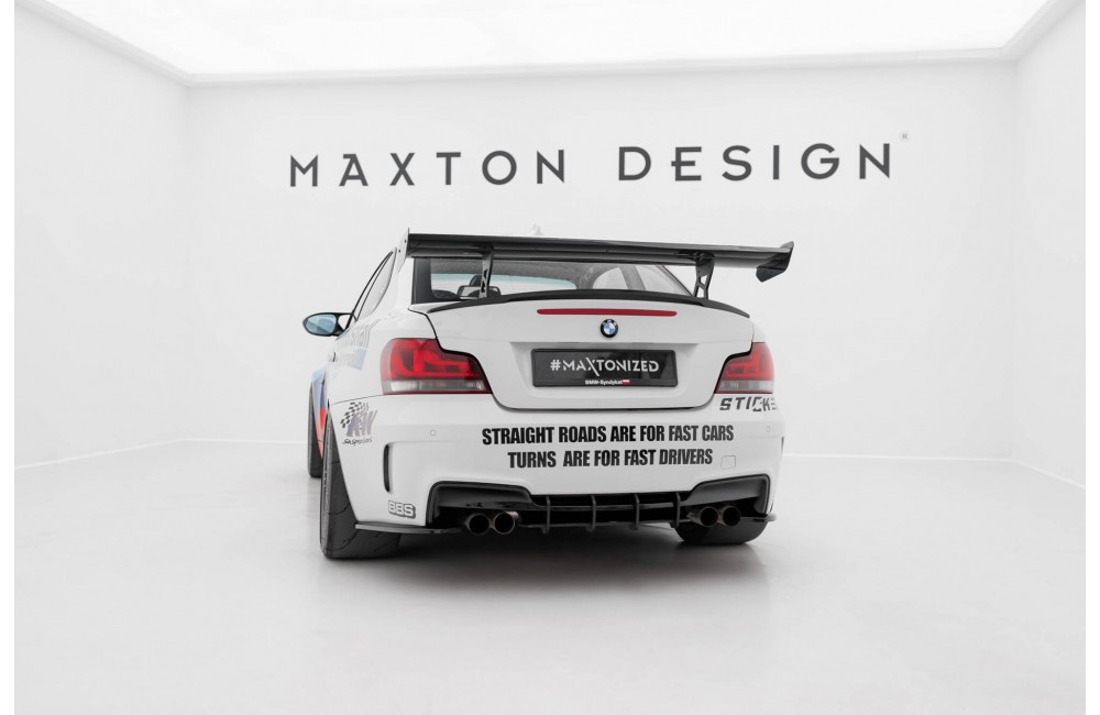 Carbon Spoiler With Internal Brackets Uprights V.2 BMW 1 M E82 Carbon Spoiler With Internal Brackets Uprights V.2 BMW 1 M E82