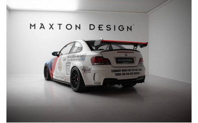Carbon Spoiler With Internal Brackets Uprights V.2 + LED BMW 1 M E82