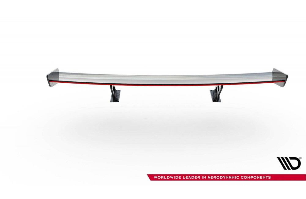 Carbon Spoiler With Internal Brackets Uprights V.2 + LED BMW 1 M E82