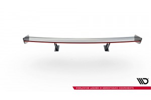 Carbon Spoiler With Internal Brackets Uprights V.2 + LED BMW 1 M E82