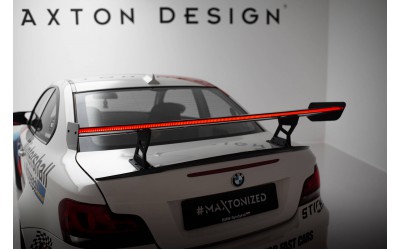 Carbon Spoiler With Internal Brackets Uprights V.2 + LED BMW 1 M E82