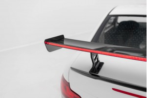Carbon Spoiler With Internal Brackets Uprights V.2 + LED BMW 1 M E82
