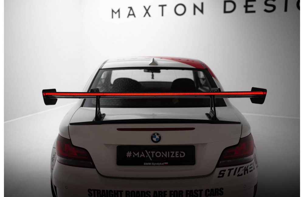 Carbon Spoiler With Upper Swan Mounting + LED BMW 1 M E82 Carbon Spoiler With Upper Swan Mounting + LED BMW 1 M E82