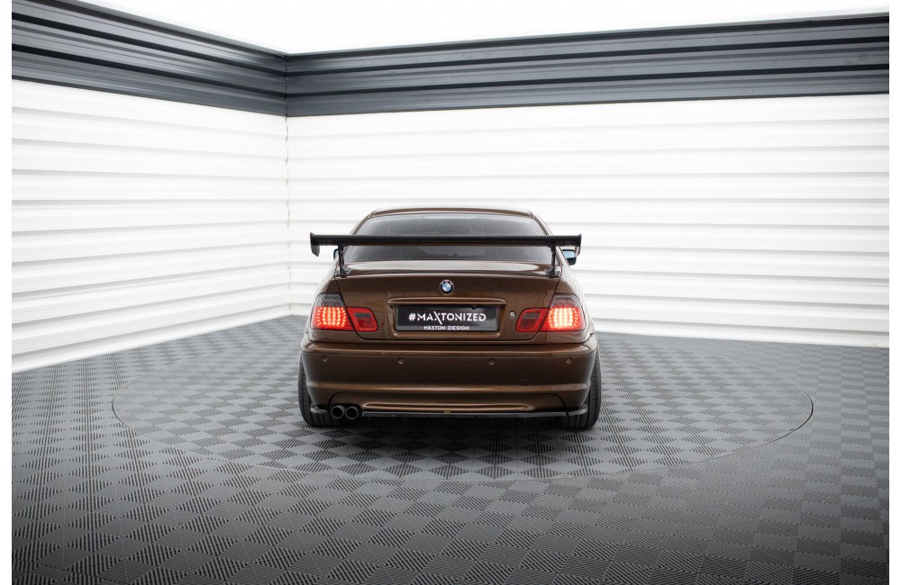 Carbon Spoiler With External Brackets Uprights BMW 3 Coupe E46 Carbon Spoiler With External Brackets Uprights BMW 3 Coupe E46