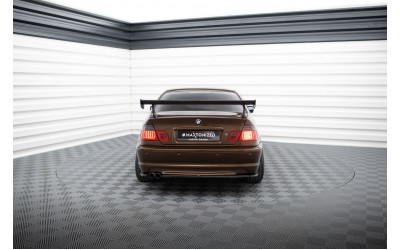 Carbon Spoiler With External Brackets Uprights BMW 3 Coupe E46