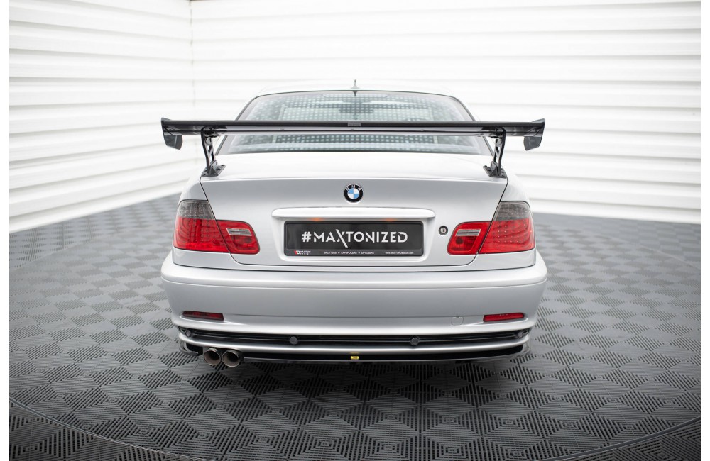 Carbon Spoiler With External Brackets Uprights BMW 3 Coupe E46 Carbon Spoiler With External Brackets Uprights BMW 3 Coupe E46