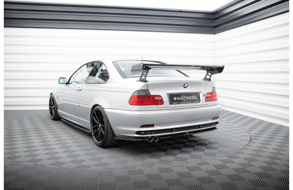 Carbon Spoiler With External Brackets Uprights BMW 3 Coupe E46 Carbon Spoiler With External Brackets Uprights BMW 3 Coupe E46