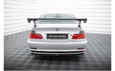 Carbon Spoiler With External Brackets Uprights BMW 3 Coupe E46