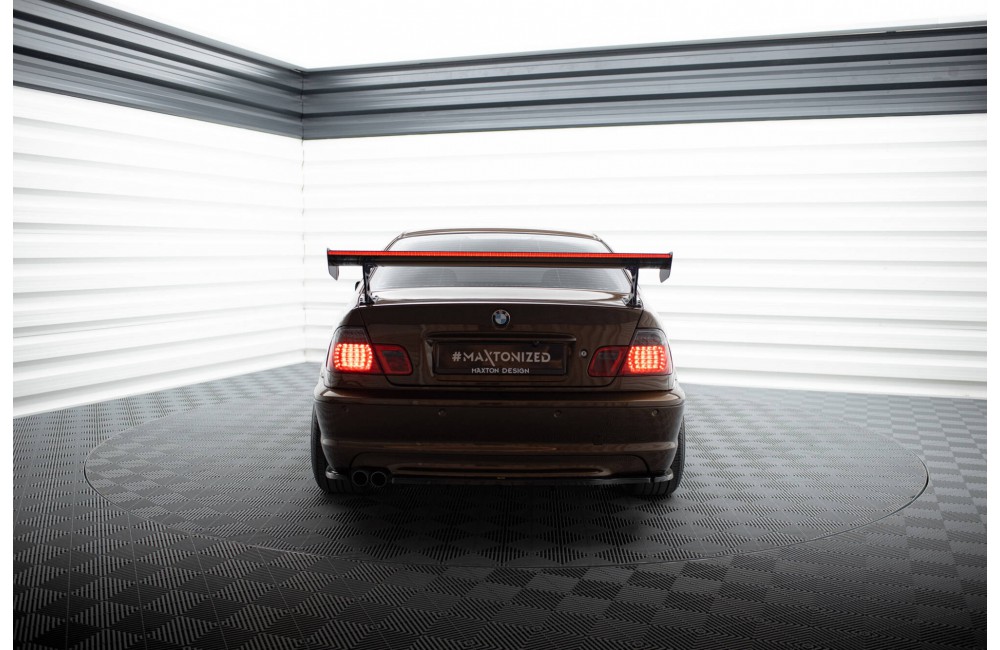 Carbon Spoiler With External Brackets Uprights + LED BMW 3 Coupe E46 Carbon Spoiler With External Brackets Uprights + LED BMW 3 Coupe E46