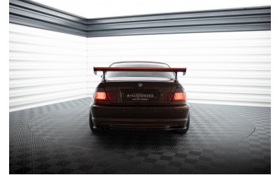 Carbon Spoiler With External Brackets Uprights + LED BMW 3 Coupe E46
