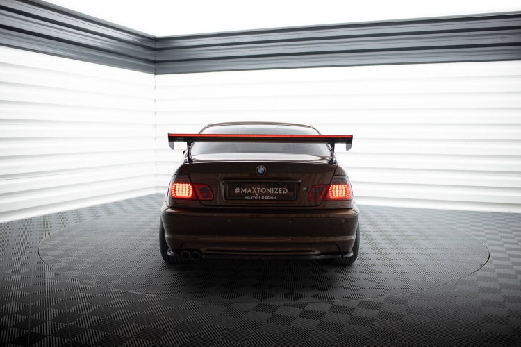 Αεροτομή Carbon Με Εξωτερικά Στηρίγματα + LED BMW 3 Coupe E46