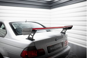 Carbon Spoiler With External Brackets Uprights + LED BMW 3 Coupe E46 Carbon Spoiler With External Brackets Uprights + LED BMW 3 Coupe E46