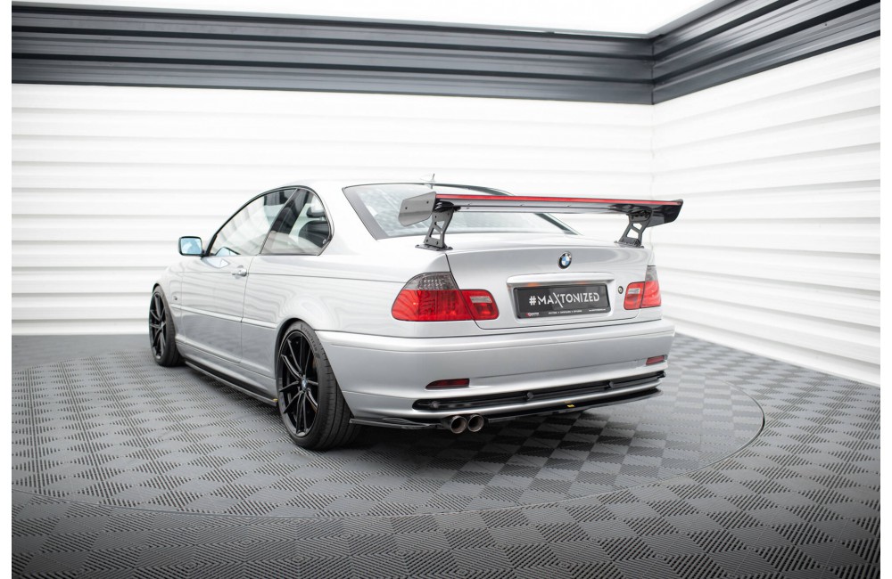 Carbon Spoiler With External Brackets Uprights + LED BMW 3 Coupe E46 Carbon Spoiler With External Brackets Uprights + LED BMW 3 Coupe E46