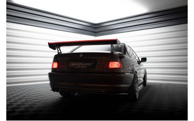 Carbon Spoiler With External Brackets Uprights + LED BMW 3 Coupe E46