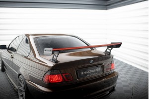 Carbon Spoiler With External Brackets Uprights + LED BMW 3 Coupe E46 Carbon Spoiler With External Brackets Uprights + LED BMW 3 Coupe E46