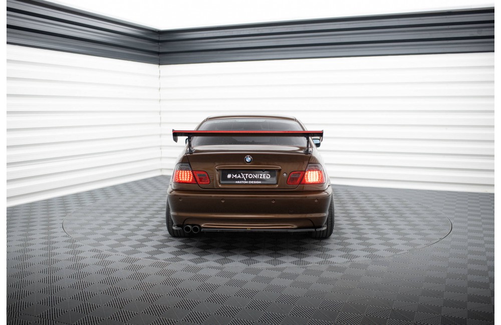 Carbon Spoiler With External Brackets Uprights + LED BMW 3 Coupe E46 Carbon Spoiler With External Brackets Uprights + LED BMW 3 Coupe E46