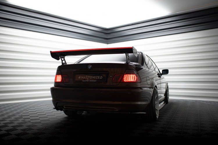 Αεροτομή Carbon Με Εξωτερικά Στηρίγματα + LED BMW 3 Coupe E46