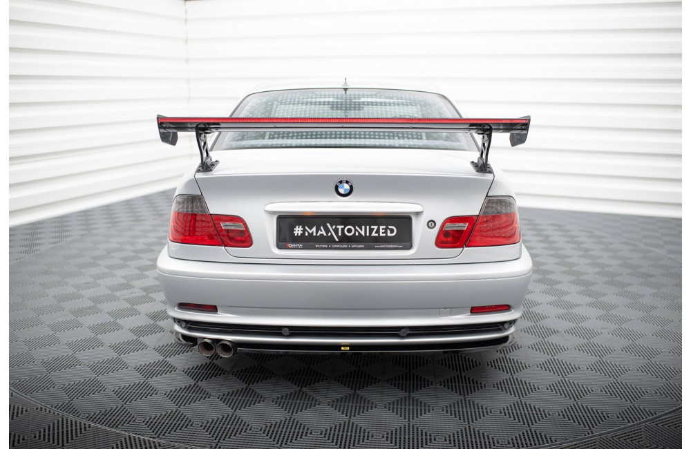 Carbon Spoiler With External Brackets Uprights + LED BMW 3 Coupe E46 Carbon Spoiler With External Brackets Uprights + LED BMW 3 Coupe E46