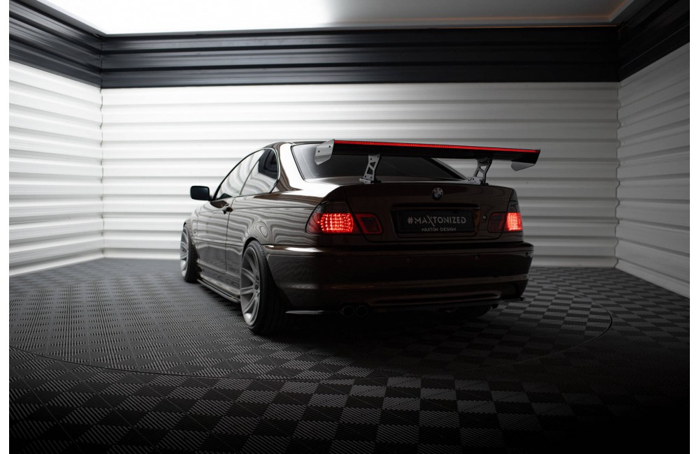 Carbon Spoiler With Internal Brackets Uprights + LED BMW 3 Coupe E46 Carbon Spoiler With Internal Brackets Uprights + LED BMW 3 Coupe E46