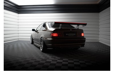Carbon Spoiler With Internal Brackets Uprights + LED BMW 3 Coupe E46