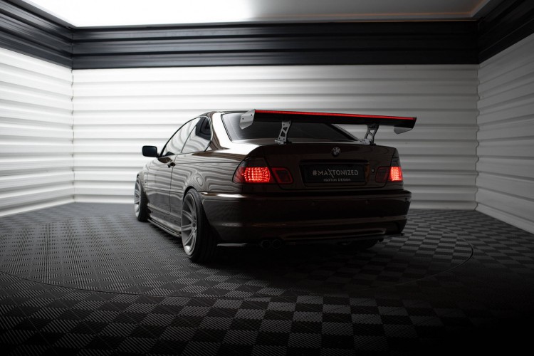 Carbon Αεροτομή Με Εσωτερικές Βάσεις Uprights + LED BMW 3 Coupe E46