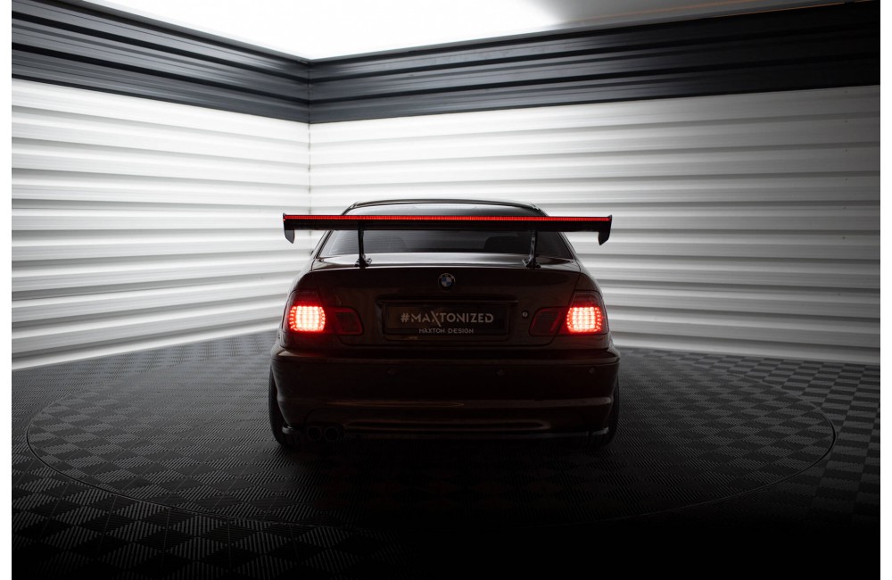 Carbon Spoiler With Internal Brackets Uprights + LED BMW 3 Coupe E46 Carbon Spoiler With Internal Brackets Uprights + LED BMW 3 Coupe E46