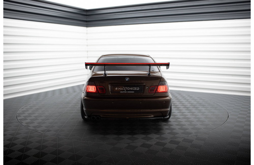 Carbon Spoiler With Internal Brackets Uprights + LED BMW 3 Coupe E46 Carbon Spoiler With Internal Brackets Uprights + LED BMW 3 Coupe E46