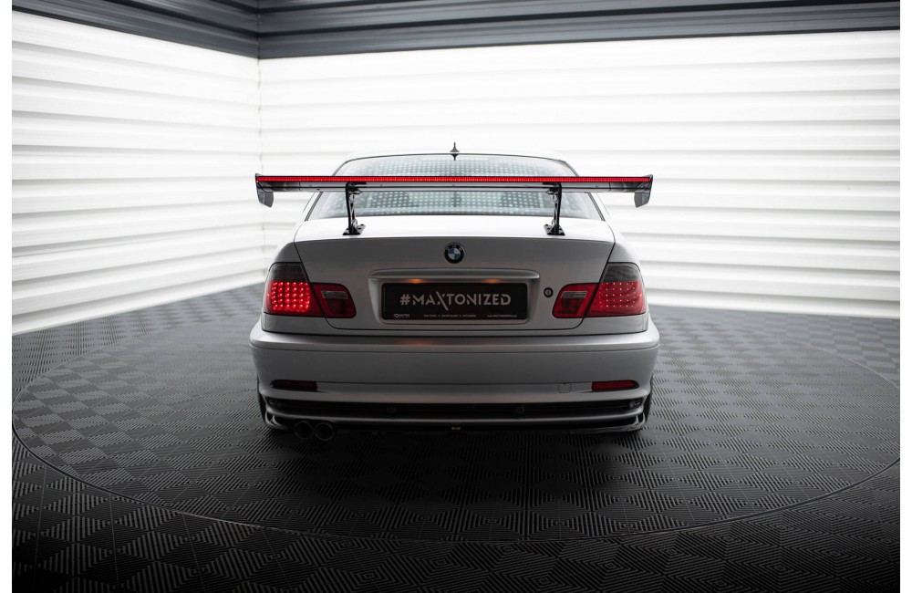 Carbon Spoiler With Internal Brackets Uprights + LED BMW 3 Coupe E46 Carbon Spoiler With Internal Brackets Uprights + LED BMW 3 Coupe E46