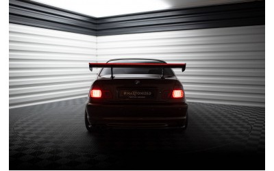 Carbon Spoiler With Internal Brackets Uprights + LED BMW 3 Coupe E46