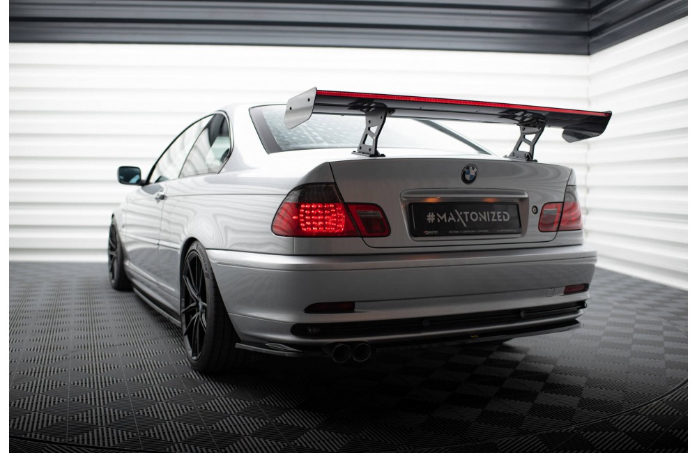Carbon Spoiler With Internal Brackets Uprights + LED BMW 3 Coupe E46 Carbon Spoiler With Internal Brackets Uprights + LED BMW 3 Coupe E46