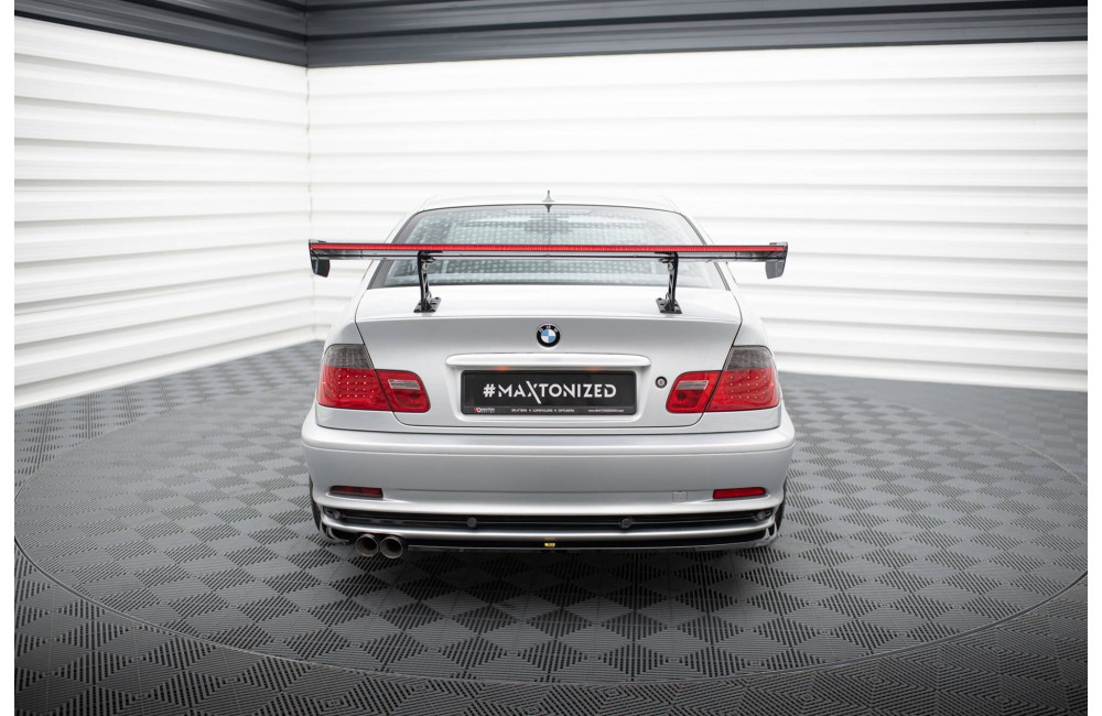 Carbon Spoiler With Internal Brackets Uprights + LED BMW 3 Coupe E46 Carbon Spoiler With Internal Brackets Uprights + LED BMW 3 Coupe E46