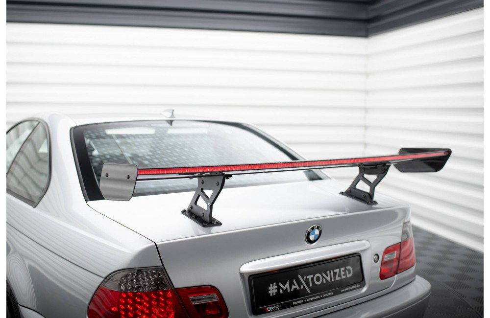 Carbon Spoiler With Internal Brackets Uprights + LED BMW 3 Coupe E46 Carbon Spoiler With Internal Brackets Uprights + LED BMW 3 Coupe E46