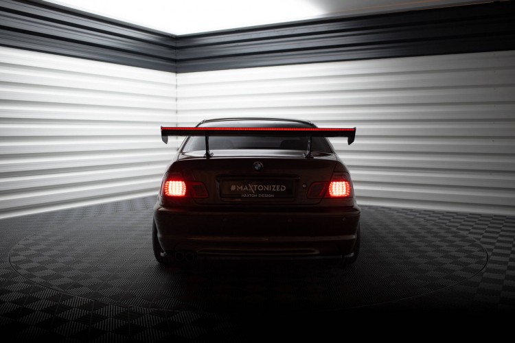 Carbon Αεροτομή Με Εσωτερικές Βάσεις Uprights + LED BMW 3 Coupe E46