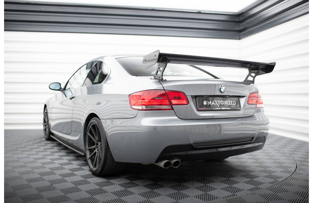Carbon Spoiler With External Brackets Uprights BMW 3 / M3 Coupe E92 Carbon Spoiler With External Brackets Uprights BMW 3 / M3 Coupe E92