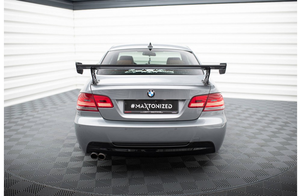 Carbon Spoiler With External Brackets Uprights BMW 3 / M3 Coupe E92 Carbon Spoiler With External Brackets Uprights BMW 3 / M3 Coupe E92