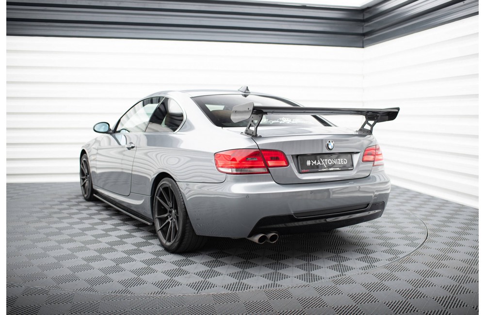 Carbon Spoiler With External Brackets Uprights BMW 3 / M3 Coupe E92 Carbon Spoiler With External Brackets Uprights BMW 3 / M3 Coupe E92