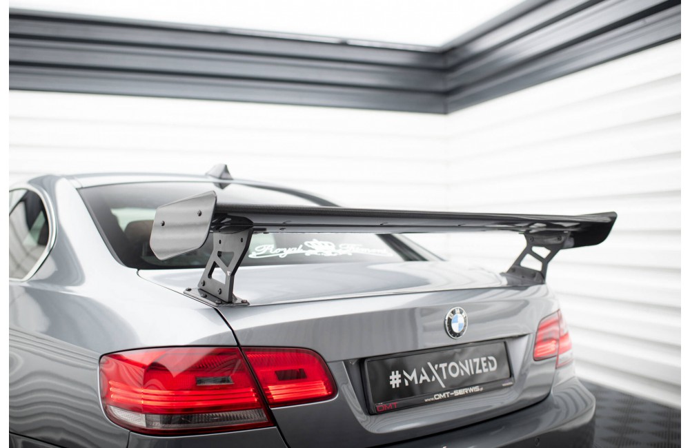 Carbon Spoiler With External Brackets Uprights BMW 3 / M3 Coupe E92 Carbon Spoiler With External Brackets Uprights BMW 3 / M3 Coupe E92