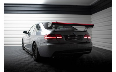 Carbon Spoiler With External Brackets Uprights + LED BMW 3 / M3 Coupe E92