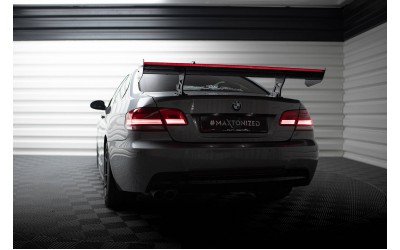 Carbon Spoiler With Internal Brackets Uprights + LED BMW 3 / M3 Coupe E92