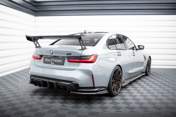 Carbon Αεροτομή Με Εξωτερικές Βάσεις Uprights BMW M3 G80 / M340i G20 / 3 M-Pack G20 / 3 Standard G20