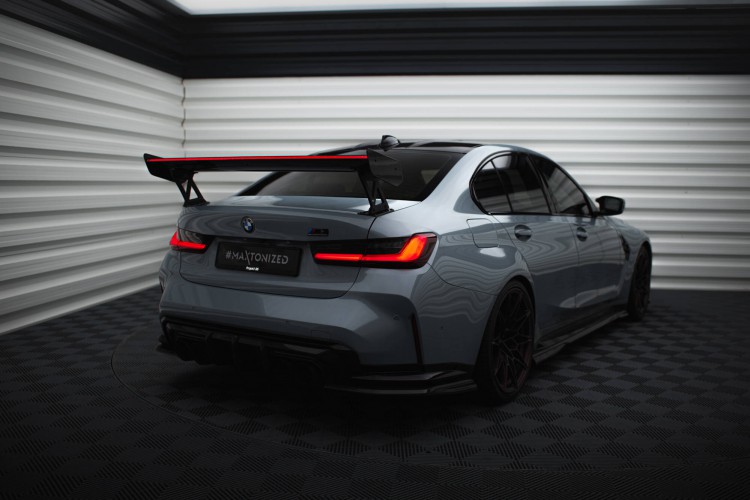 Carbon Αεροτομή Με Εξωτερικές Βάσεις Uprights + LED BMW M3 G80 / M340i G20 / 3 M-Pack G20 / 3 Standard G20