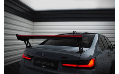 Carbon Spoiler With External Brackets Uprights + LED BMW M3 G80 / M340i G20 / 3 M-Pack G20 / 3 Standard G20