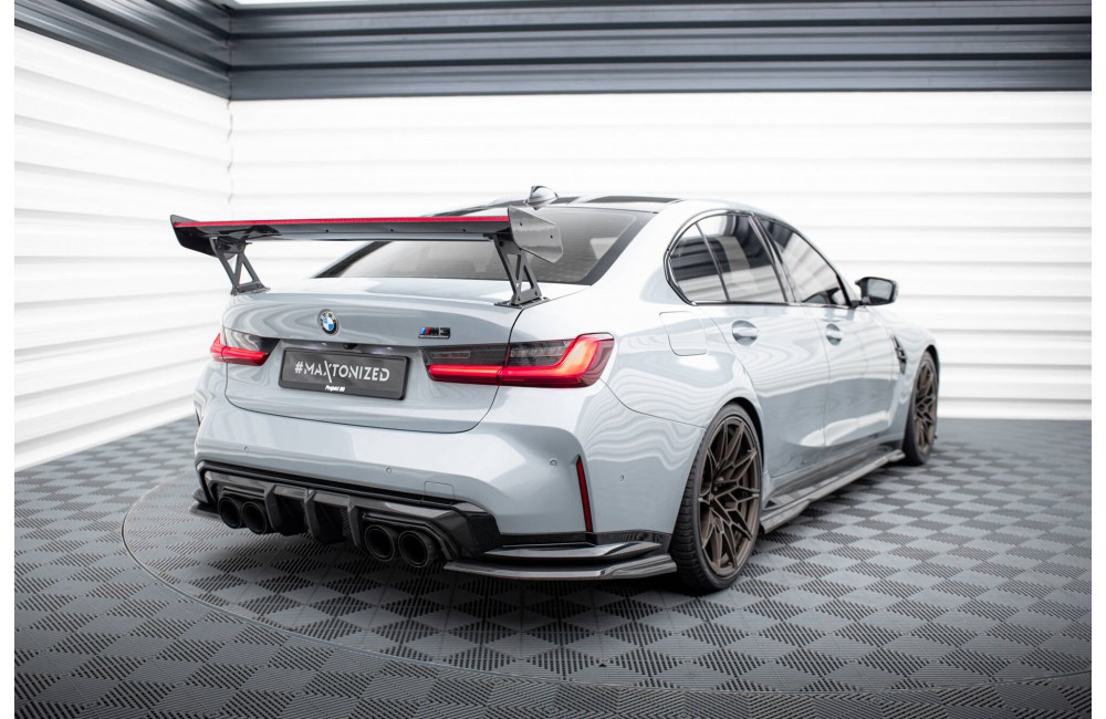 Carbon Spoiler With External Brackets Uprights + LED BMW M3 G80 / M340i G20 / 3 M-Pack G20 / 3 Standard G20 Carbon Spoiler With External Brackets Uprights + LED BMW M3 G80 / M340i G20 / 3 M-Pack G20 / 3 Standard G20
