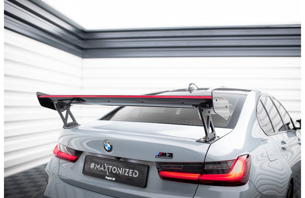 Carbon Spoiler With External Brackets Uprights + LED BMW M3 G80 / M340i G20 / 3 M-Pack G20 / 3 Standard G20 Carbon Spoiler With External Brackets Uprights + LED BMW M3 G80 / M340i G20 / 3 M-Pack G20 / 3 Standard G20