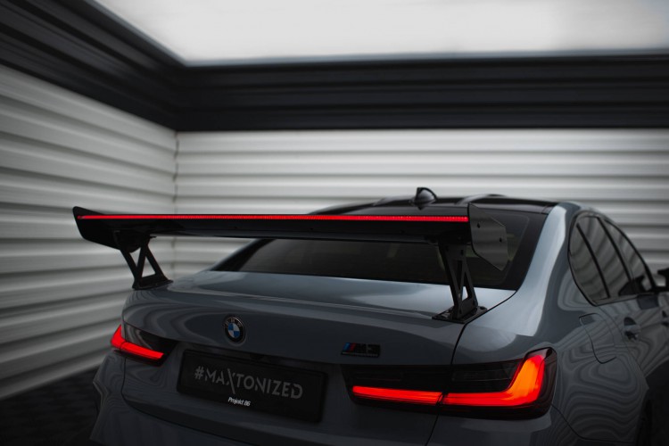 Carbon Αεροτομή Με Εξωτερικές Βάσεις Uprights + LED BMW M3 G80 / M340i G20 / 3 M-Pack G20 / 3 Standard G20