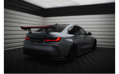 Carbon Spoiler With Internal Brackets Uprights + LED BMW M3 G80 / M340i G20 / 3 M-Pack G20 / 3 Standard G20