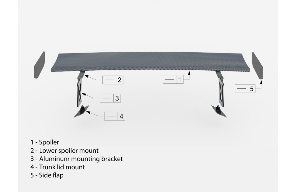 Carbon Spoiler With Internal Brackets Uprights + LED BMW M3 G80 / M340i G20 / 3 M-Pack G20 / 3 Standard G20 Carbon Spoiler With Internal Brackets Uprights + LED BMW M3 G80 / M340i G20 / 3 M-Pack G20 / 3 Standard G20