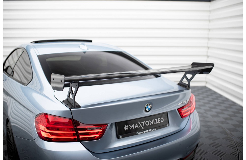 Carbon Spoiler With External Brackets Uprights BMW 4 F32 / 4 F32 M-Pack Coupe Carbon Spoiler With External Brackets Uprights BMW 4 F32 / 4 F32 M-Pack Coupe